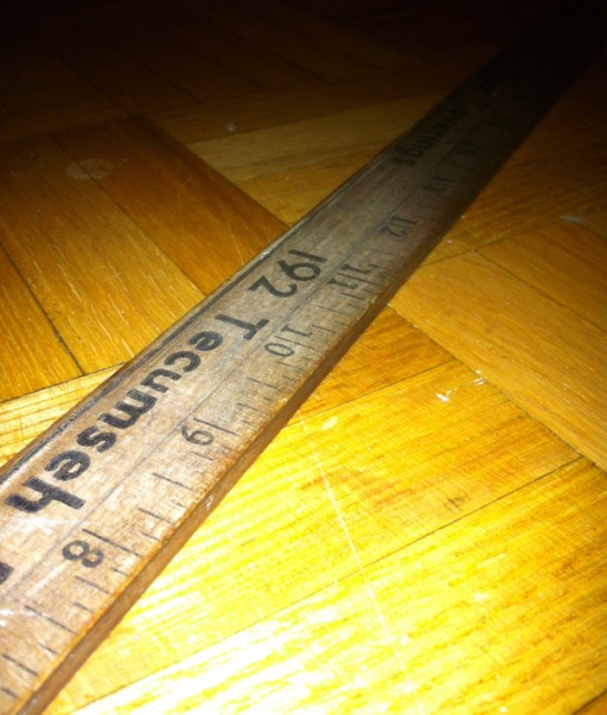 aberfoyle find: wooden ruler
