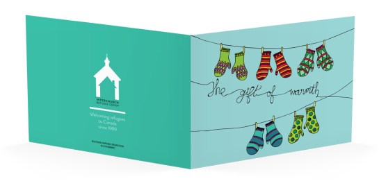 christmas card for interchurch refugee group by laura weatherston