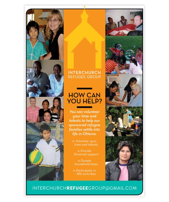 interchurch refugee group poster by laura weatherston